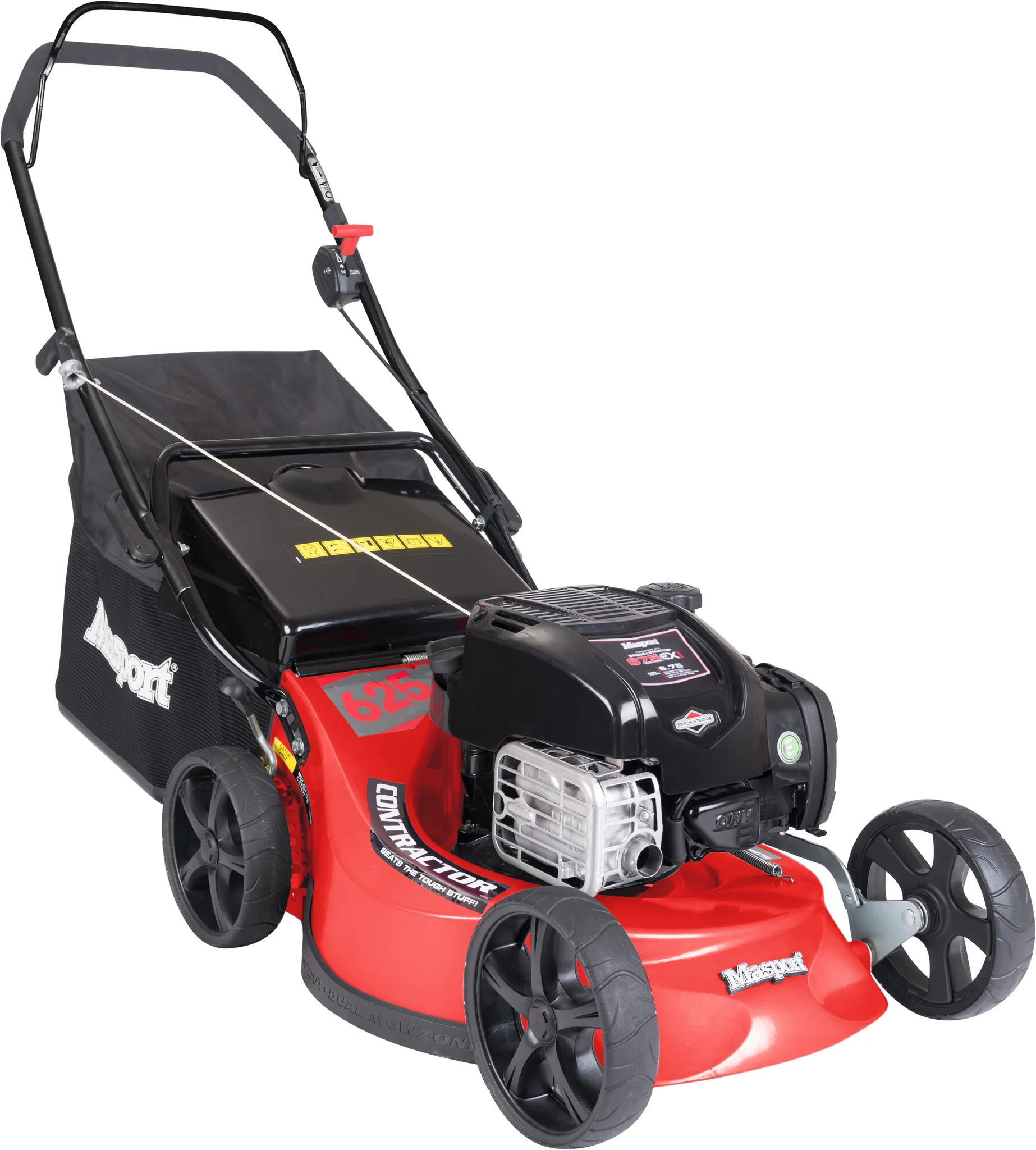 Masport Contractor 625 AL 19" Petrol Lawnmower - Briggs & Stratton 163cc Engine, Alloy Deck & Anti-Vibration Handle